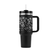 Minimal Floral Line Art Tumbler