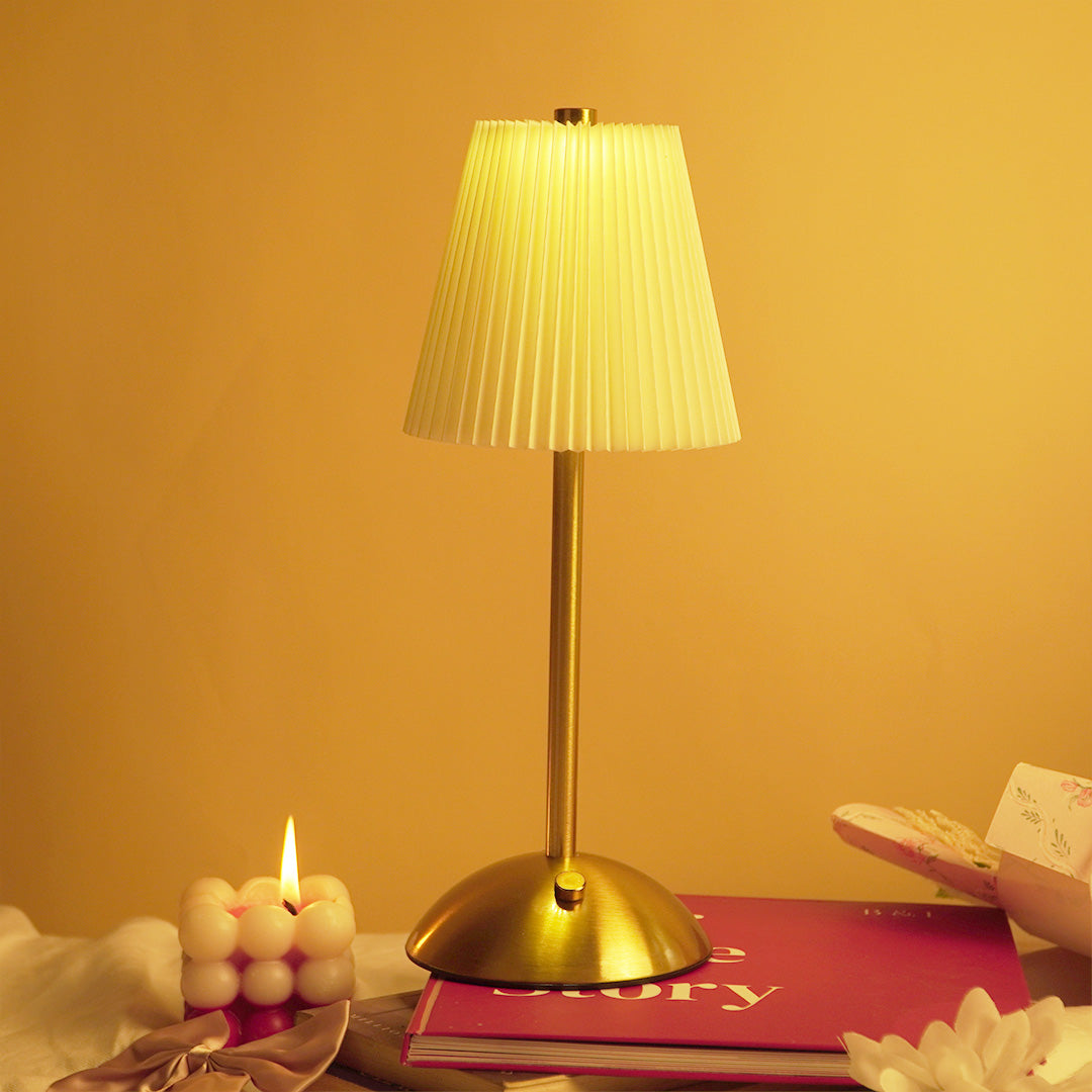 Elegant Warm Glow Table Lamp for Bedroom & Living Room