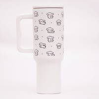 Cute Puppy Stainless Steel Travel Tumbler with Handle & Leakproof Lid | Double Wall Vacuum Insulated Coffee Mug (Copy)