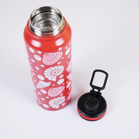 Ocean Shell Print Stainless Steel Water Bottle