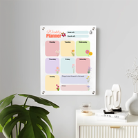 Weekly Acrylic Milky Wall Planner – Minimal & Functional Organizer