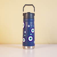 Evil Eye Print Stainless Steel Water Bottle