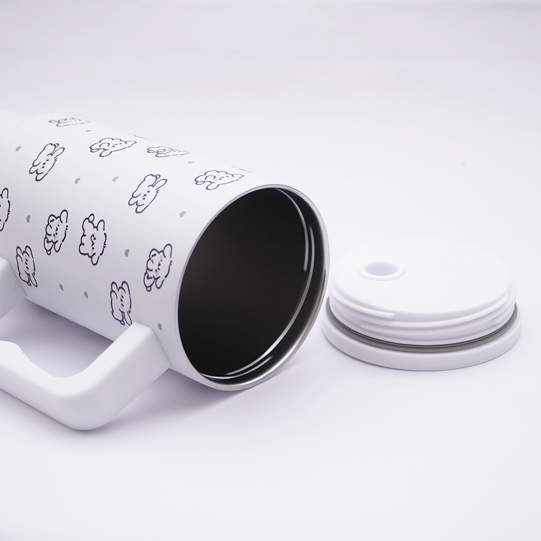 Cute Puppy Stainless Steel Travel Tumbler with Handle & Leakproof Lid | Double Wall Vacuum Insulated Coffee Mug (Copy)