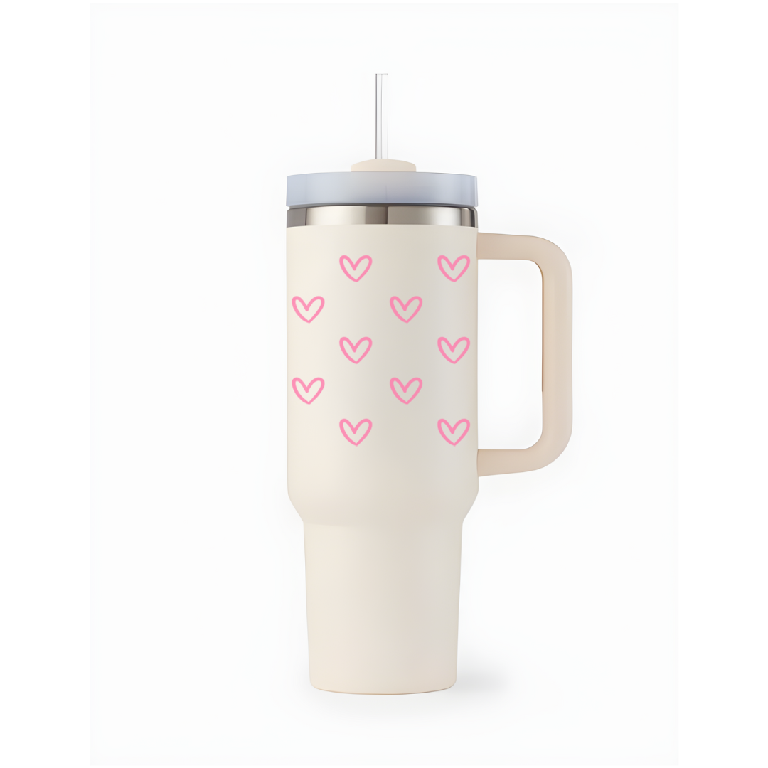 LoveSip Tumbler with Straw & Lid