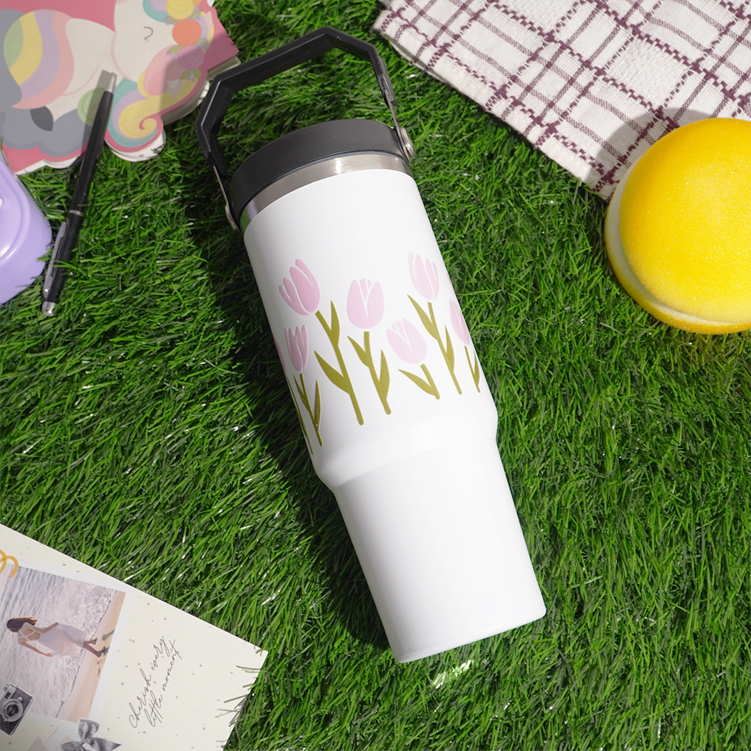 Tulip Floral Tumbler