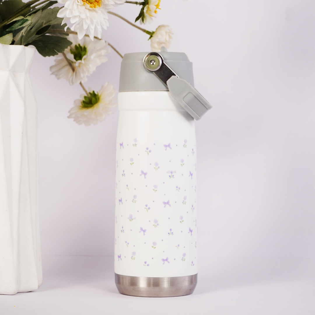 Lavender Bloom Tumbler — Leakproof & Insulated