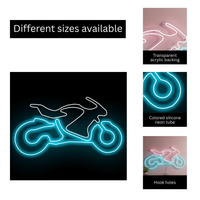 Neon Ride – Futuristic Bike Wall Art