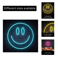 Smiley Face Neon LED Light – Fun Wall Décor for Bedrooms, Cafés & Party Spaces