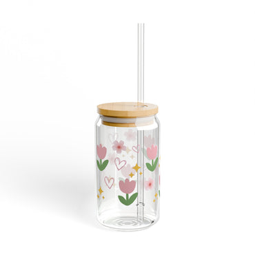 Tulip Glass Jar Tumbler