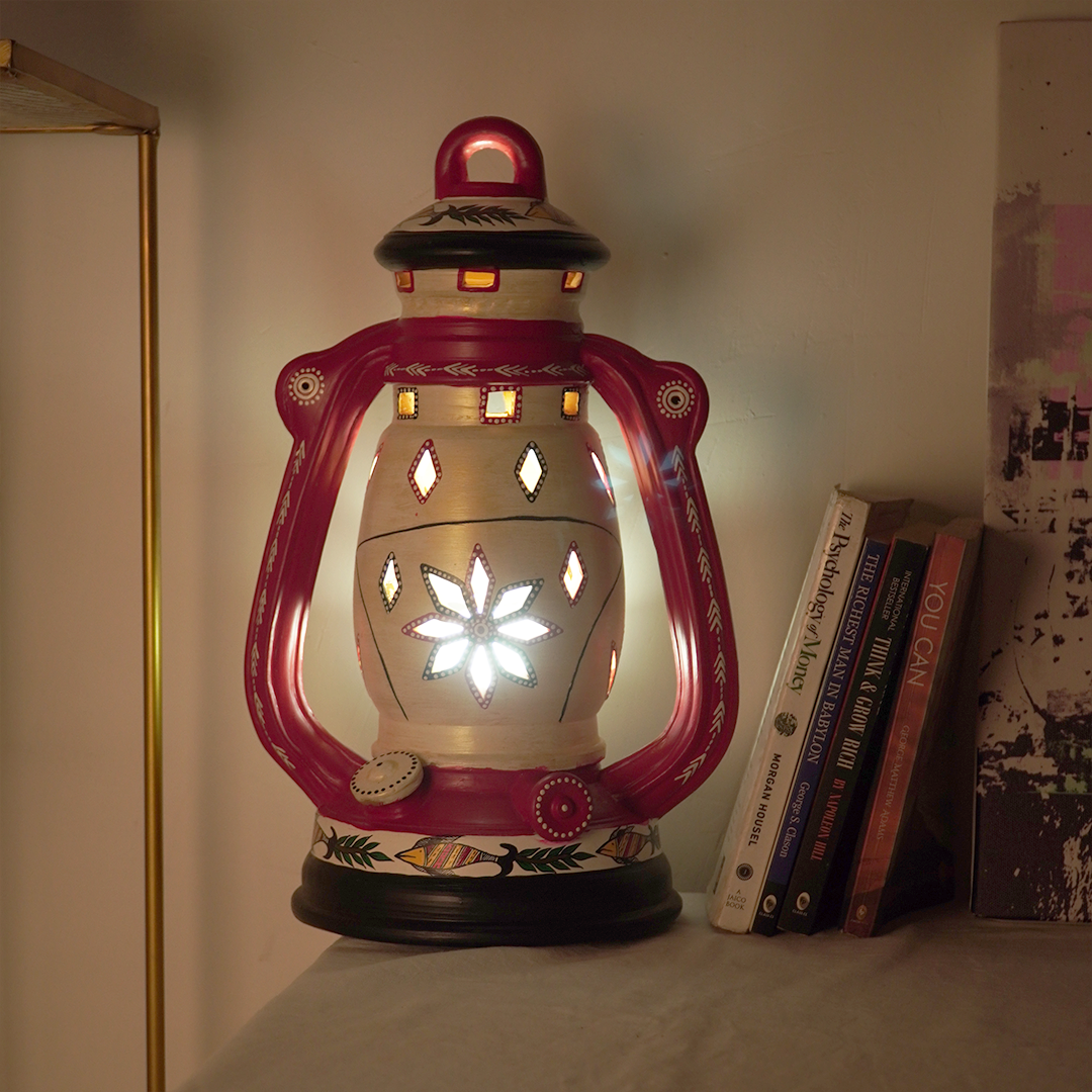 Noctra Heritage Lantern Lamp – Handcrafted Statement Light