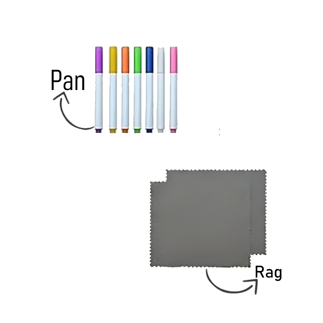Premium Acrylic Weekly Fridge Planner & Grocery List Board