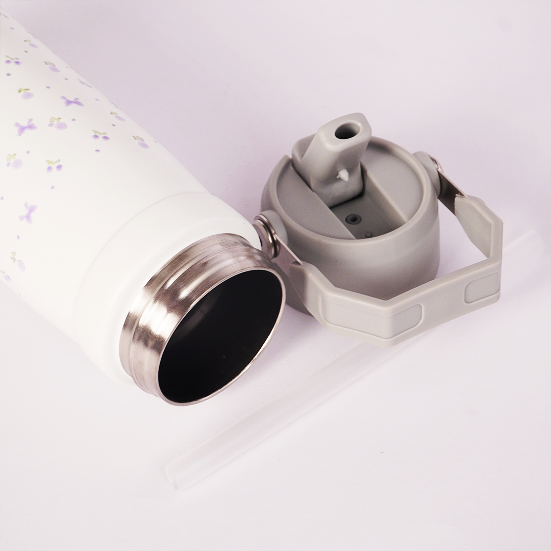 Lavender Bloom Tumbler — Leakproof & Insulated
