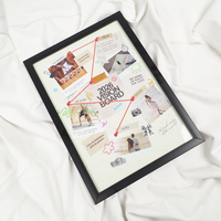 2026 Vision Board Frame | Motivational Goal Planner Wall Frame