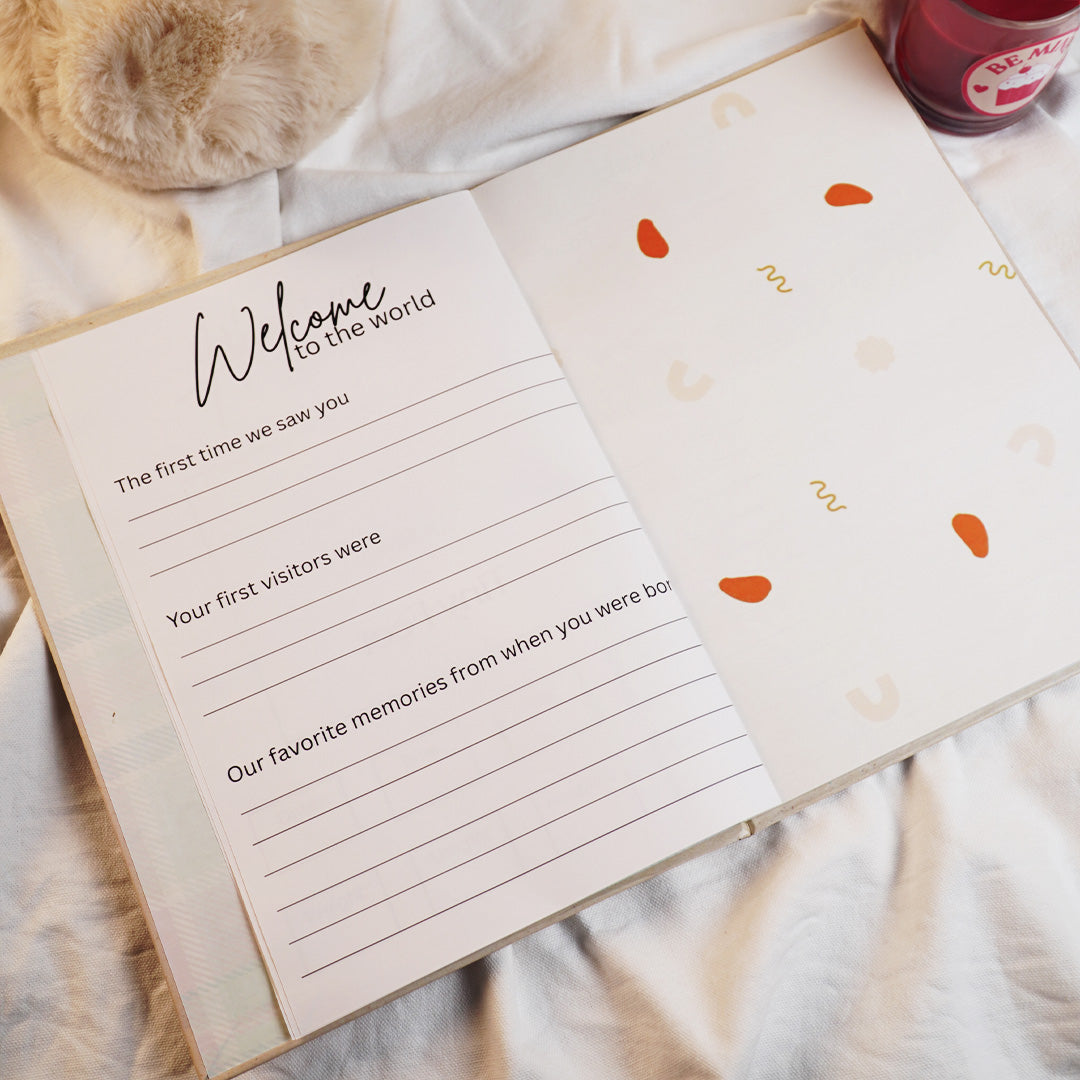 Baby Milestone Keepsake & Photo Album