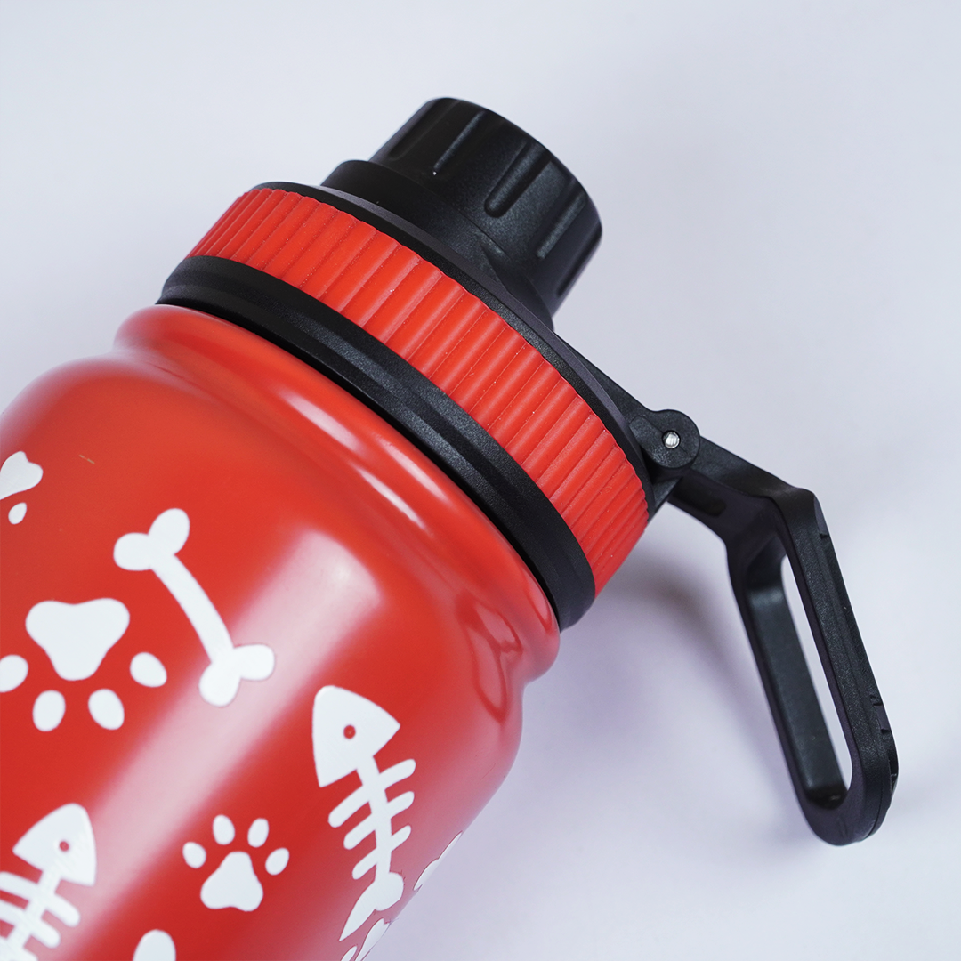 Cute Cat Print Stainless Steel Water Bottle