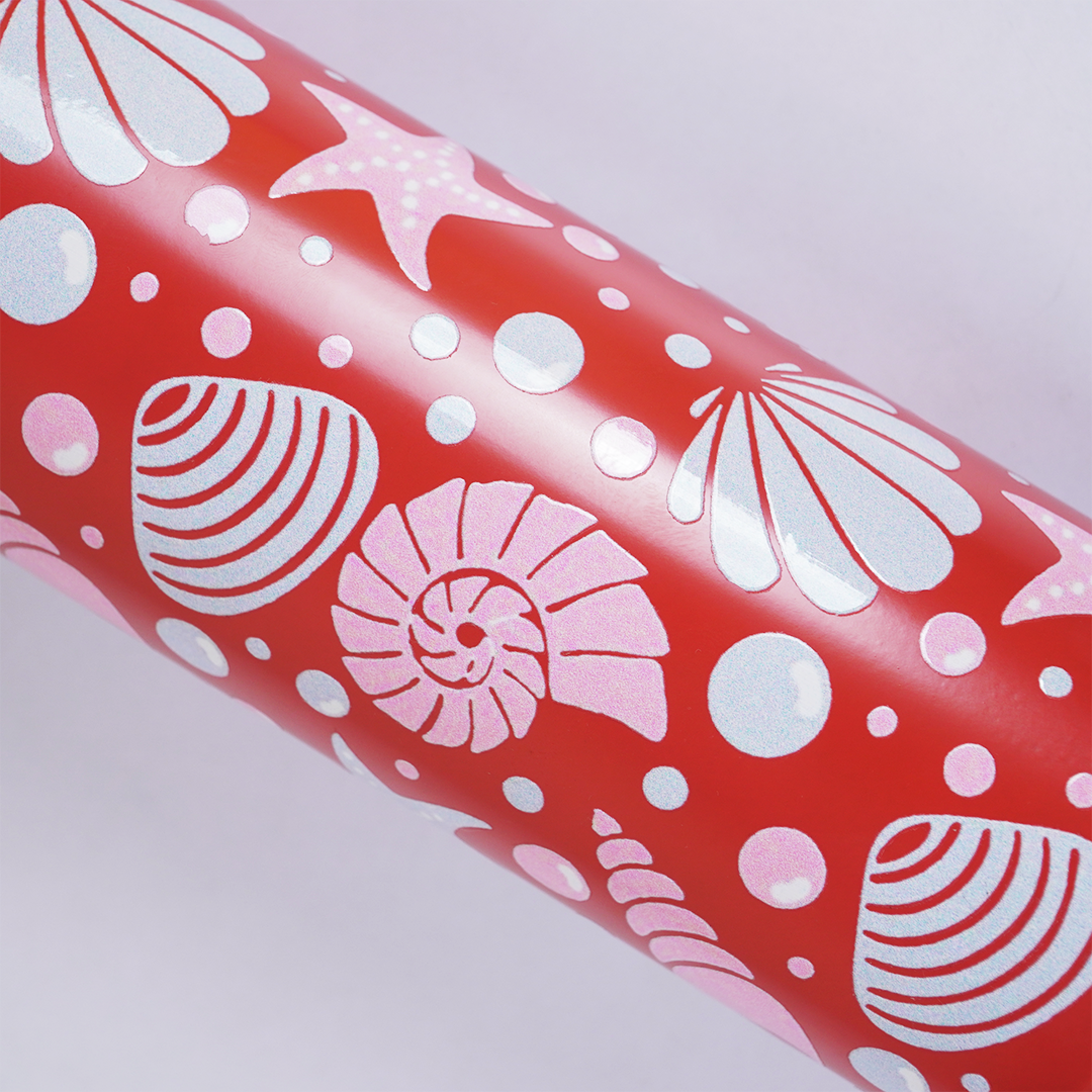 Ocean Shell Print Stainless Steel Water Bottle