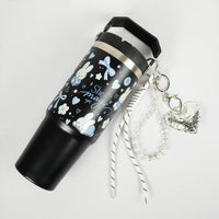 She Is Magic Printed Tumbler with Handle & Straw | Reusable Travel Cup | Stylish Everyday Drinkware