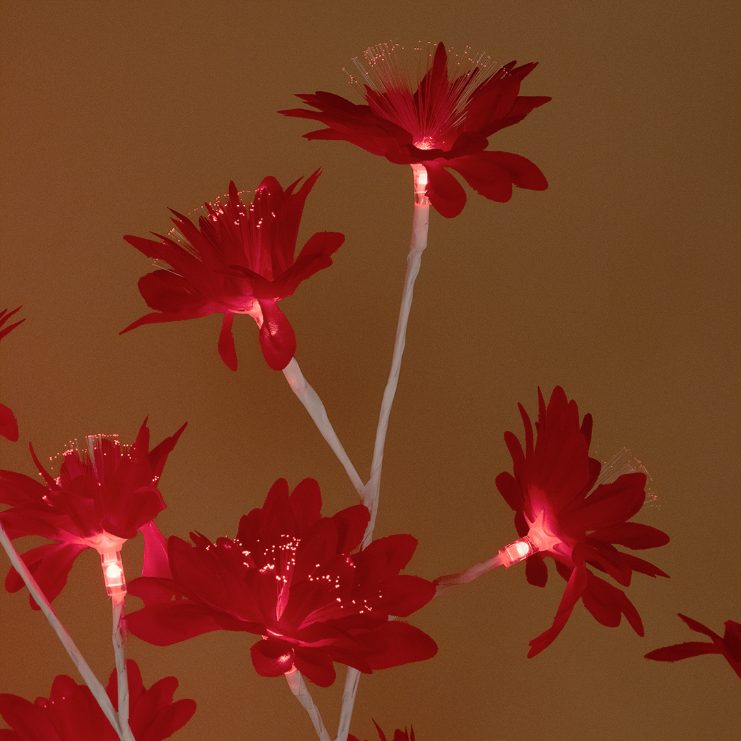 Warm Red Leaf Glow Lamp
