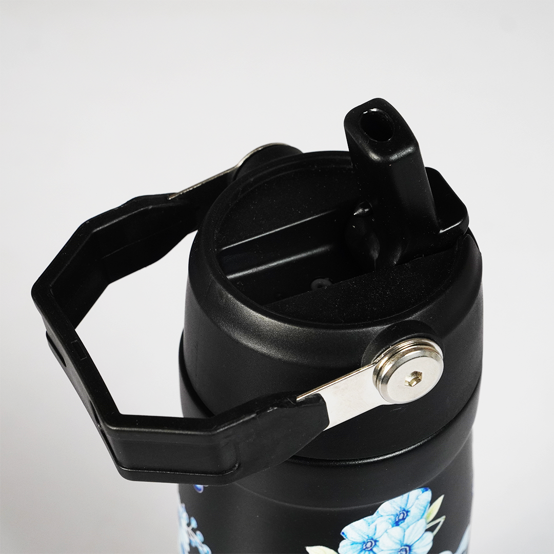 Midnight Bloom Tumbler — Leakproof & Insulated