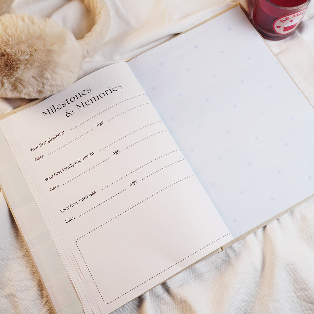 Baby Milestone Keepsake & Photo Album