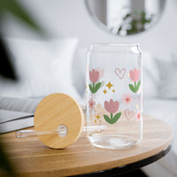 Tulip Glass Jar Tumbler