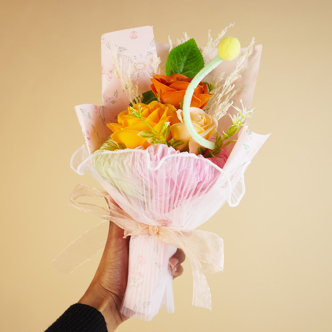 Handcrafted Artificial Rose Bouquet