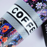 Floral Print Coffee Travel Tumbler