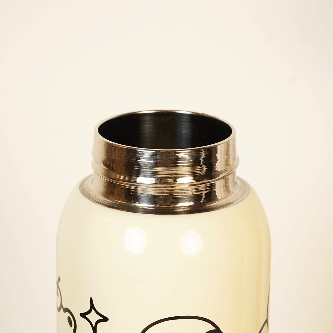 Happy Bear Stainless Steel Water Bottle - Memories InsiteHAPPY BLACK BEAR SHIPPER BOTTLE - 650 ML