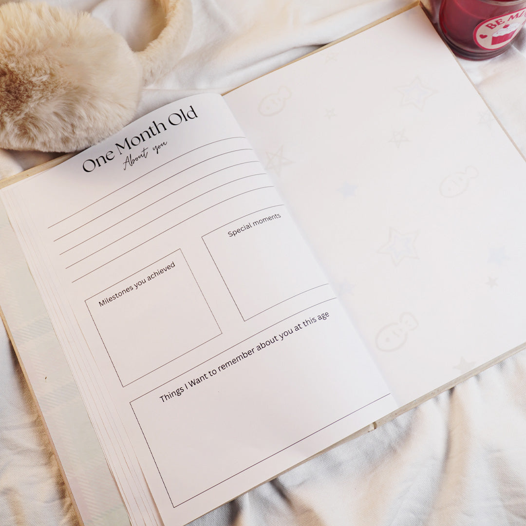 Baby Milestone Keepsake & Photo Album