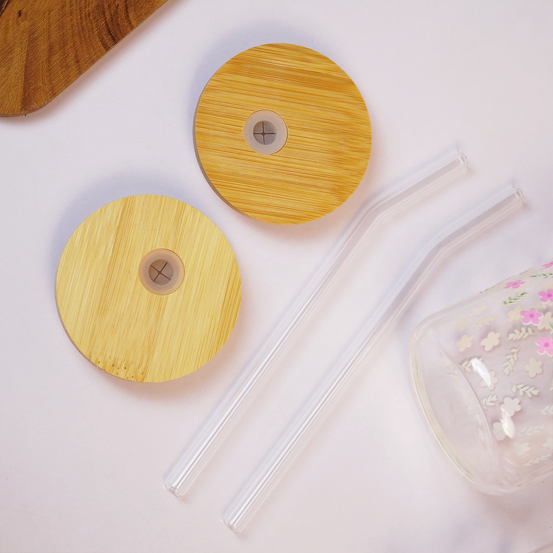 Set-2 Cute Reusable Water Glass