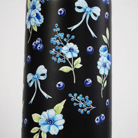 Midnight Bloom Tumbler — Leakproof & Insulated