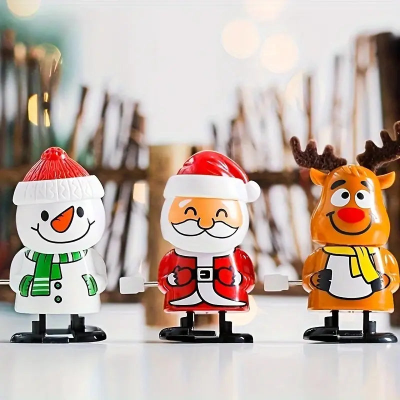 Cute Twistable Spring Santa & Snowman Set  ( SET OF 6)