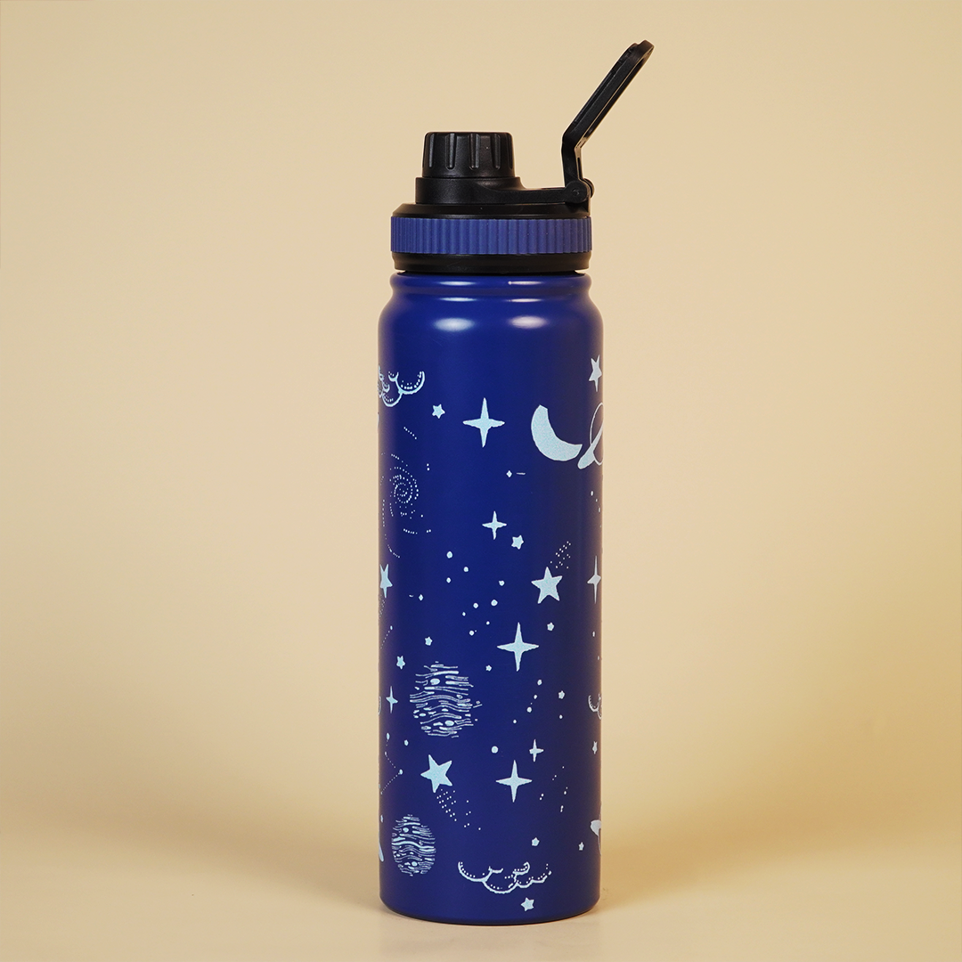 Galaxy Print Stainless Steel Water Bottle