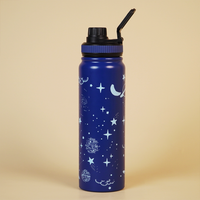 Galaxy Print Stainless Steel Water Bottle