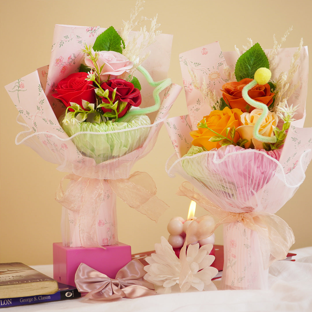 Handcrafted Artificial Rose Bouquet