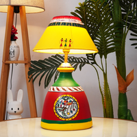 Solara FolkGlow Lamp – Handpainted Ethnic Decor Light