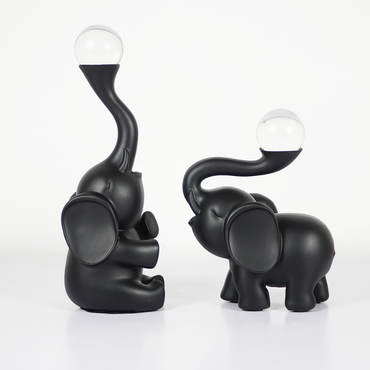 EleGlow™ Elephant Decor Showpiece – Modern Resin Art Sculpture with Light Accent set