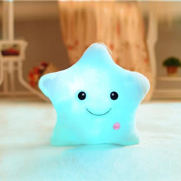 Twinkle Star Glowing LED Night Light Plush Pillows Stuffed Toys (Available in Blue, Pink, Purple, Yellow, White)