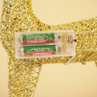 Golden Glitter Reindeer Christmas