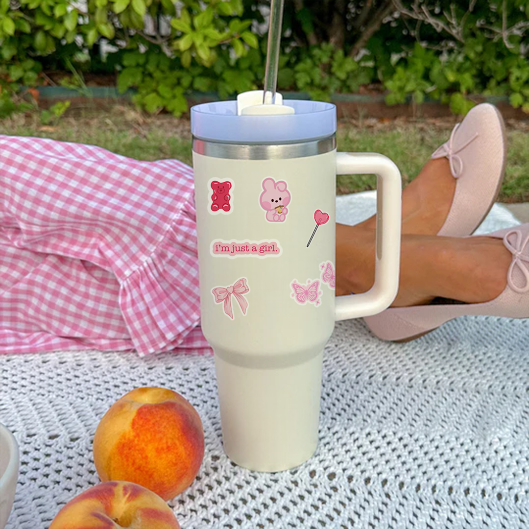 AestheticWrap™ Tumbler with Straw & Lid