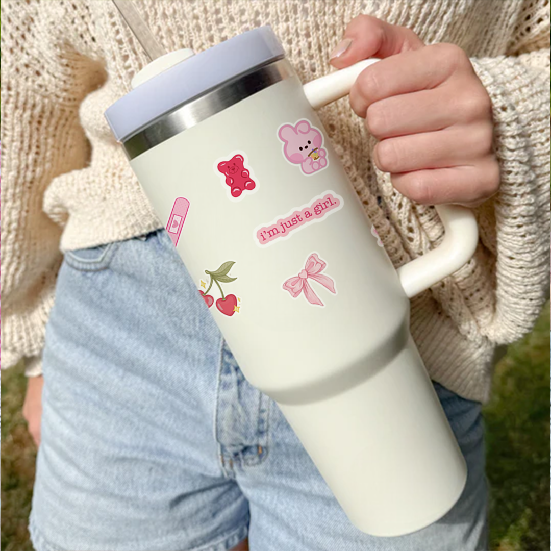 AestheticWrap™ Tumbler with Straw & Lid