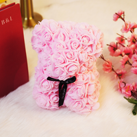 Rose Teddy Bear – Romantic Artificial Flower Bear Gift for Love & Special Moments