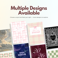 2026 Daily Journal | Elegant Pink Aesthetic Writing Notebook