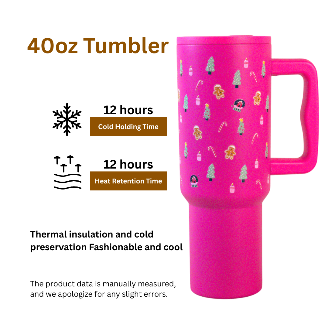 Winter Christmas Wonderland Tumbler – Pink Edition