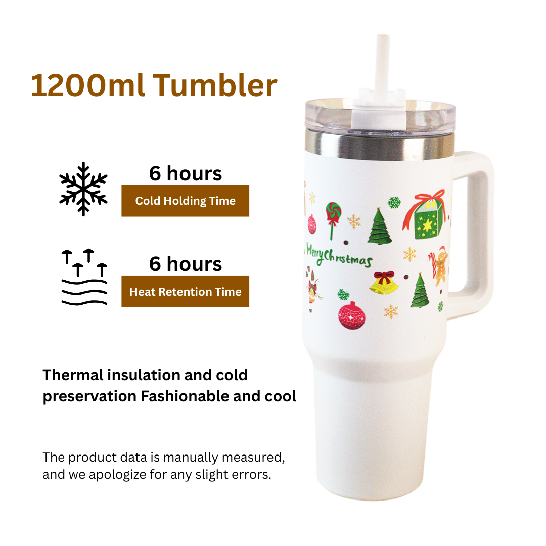 Merry Christmas White Insulated Tumbler