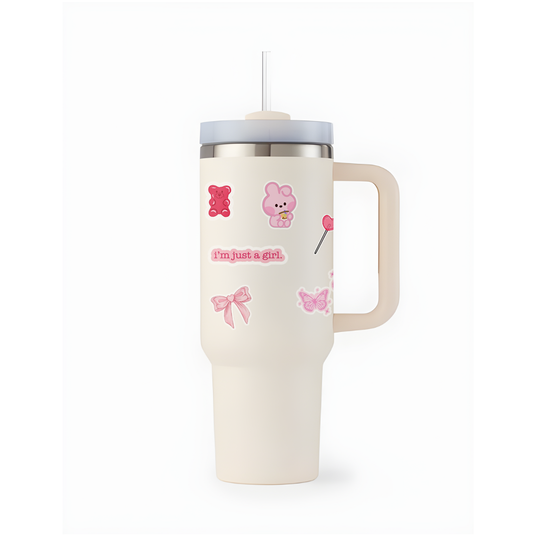AestheticWrap™ Tumbler with Straw & Lid