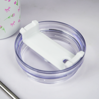 Floral Stainless Steel Insulated Tumbler with Handle & Straw – 1200ml Leakproof Travel Mug | Height 27cm, Width 7cm