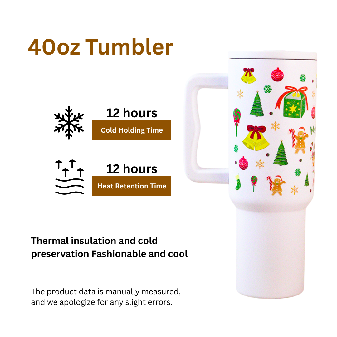 Gingerbread & Jingle Bells Christmas Theme Tumbler