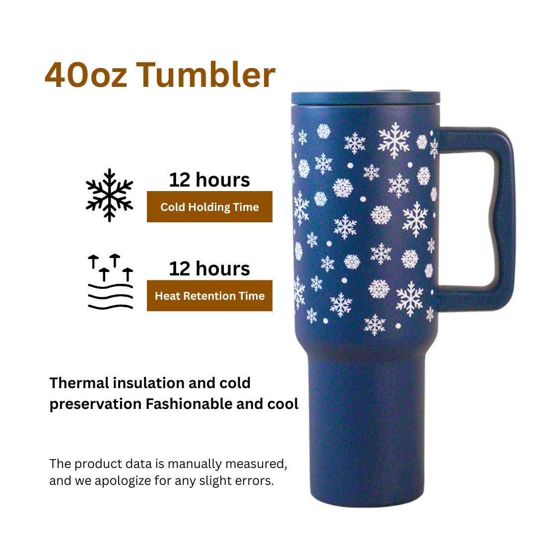 Winter Spark Blue Tumbler – Christmas Edition