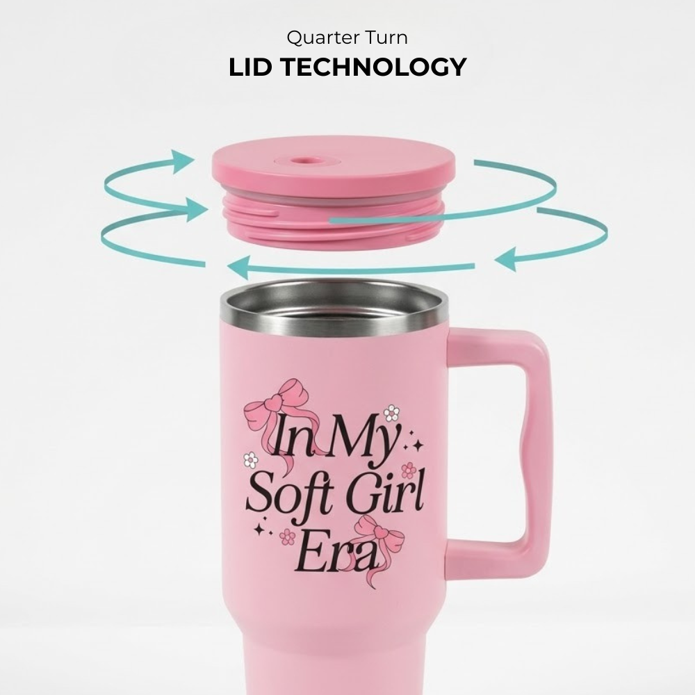 Soft Girl Era Tumbler – Leak-Proof & Stylish